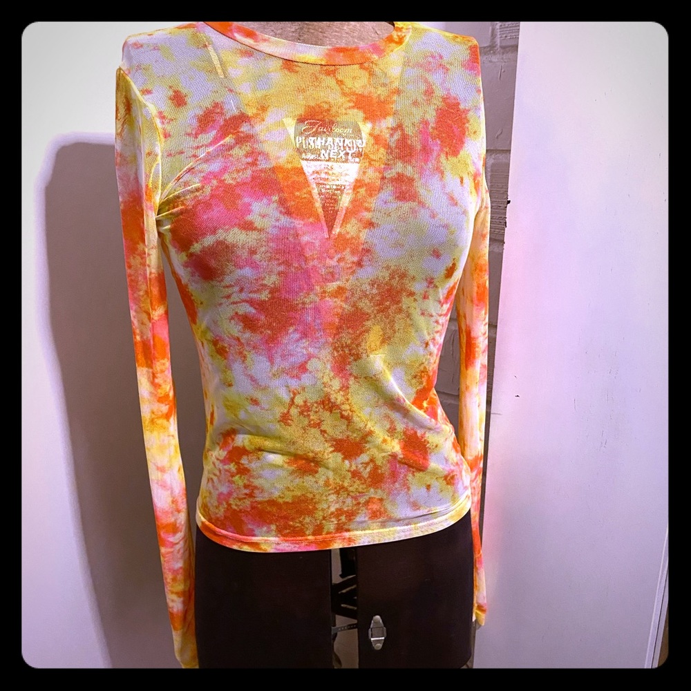 Neon See Through Top